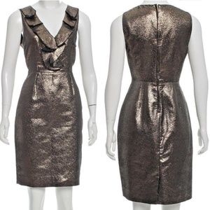 KATE SPADE New York Sleeveless Sheath Black Gold